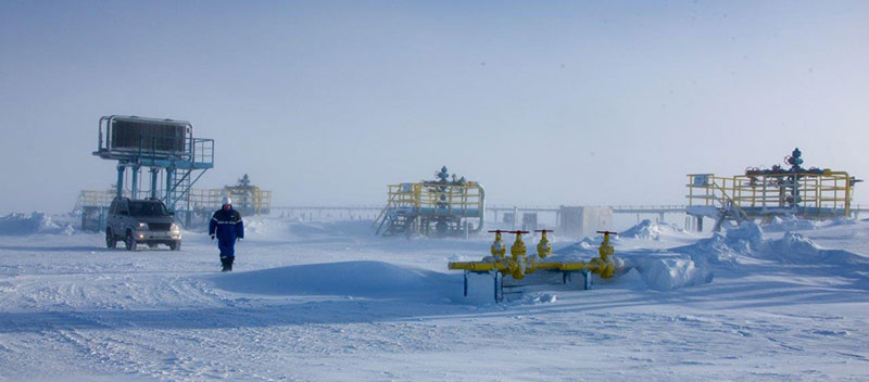 Fig. 4 : Le printemps à Bovanenko, péninsule du Yamal – Source : Gazprom