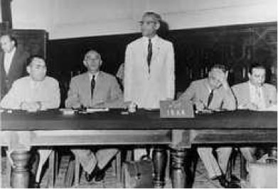 Fig. 9 : Primera conferencia de la OPEP en Bagdad 10-14 de septiembre de 1960