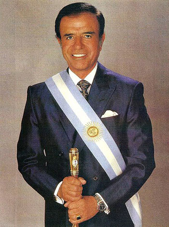 Fig. 2 : Carlos Menem, 1989 – Fuente : Wikimedia Commons