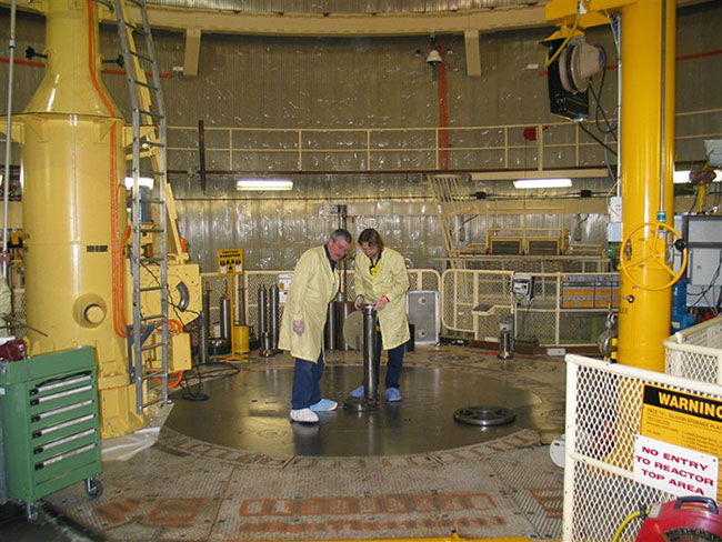 Fig. 3 : Top view of the now shut-down Hifar reactor – Source : ANSTO, Australia