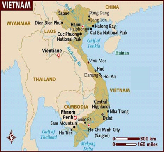 Fig. 1 : Carte du Viet Nam