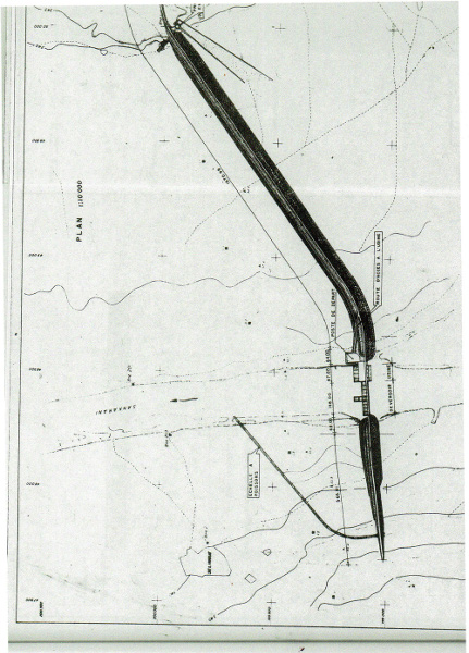 Fig. 4 : Vue succincte en plan du barrage Fig. 4 : Vue succincte en plan du barrage
