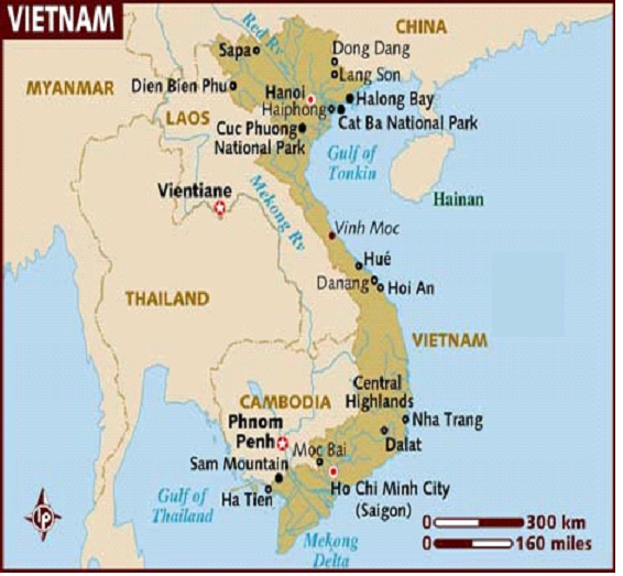 Fig. 1 : Carte du Viet Nam Fig. 1 : Carte du Viet Nam