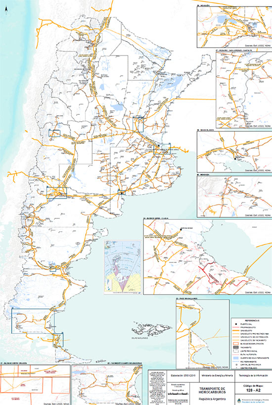 Annexe 2 : Réseau de gazoducs - Source : Ministère de l’Énergie.