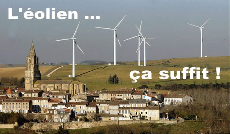 Fig. 2 : Contestation de l'énergie éolienne. 
