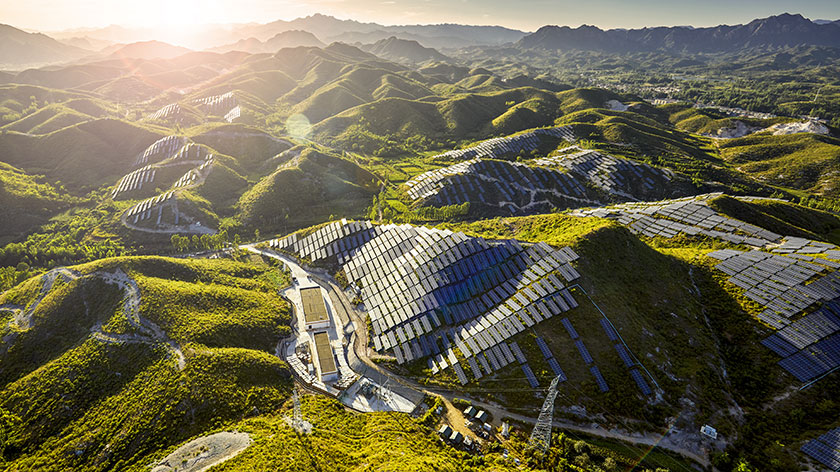 Fig. 5 : Le solaire PV en Chine. [Source : IEA, World Energy Outlook 2017. https://www.iea.org/weo/china/]