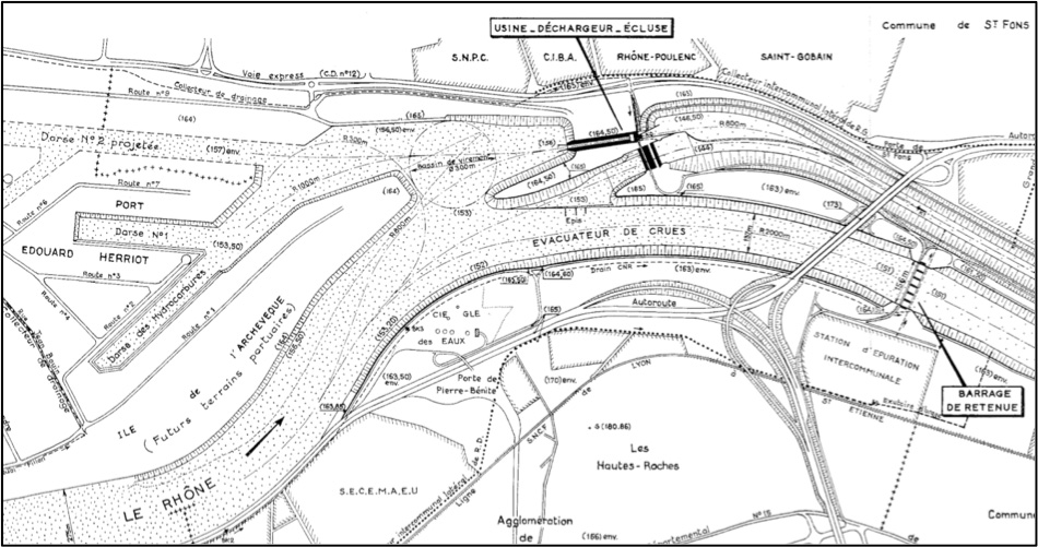 Fig. 16 : Plan d'ensemble des ouvrages. Source : CNR