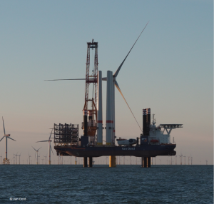 Installation de production d’électricité éolienne en mer