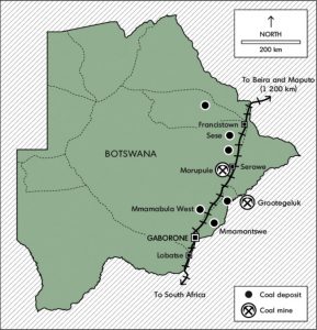 Fig. 5. Evacuer le charbon du Botswana. Source : ScienceDirect.com 
